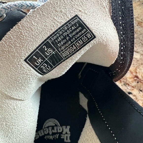 DR. MARTENS 1460J PASCAL BOOT - KIDS WHITE RAINBOW - Picture 3 of 5